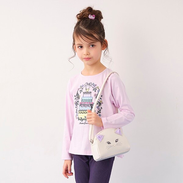 ネコ合皮ショルダーバッグ