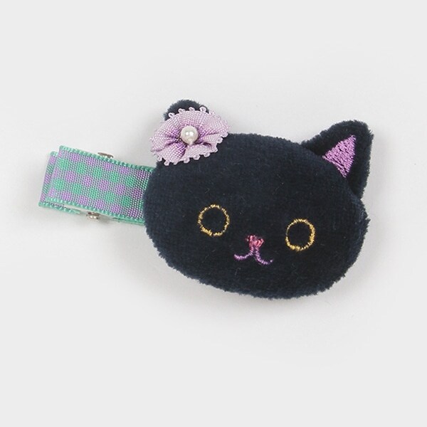 ネコマスコットヘアクリップ【日本製】