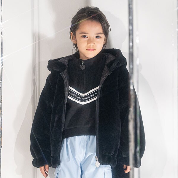 ネコエコファーリバーシブルアウター