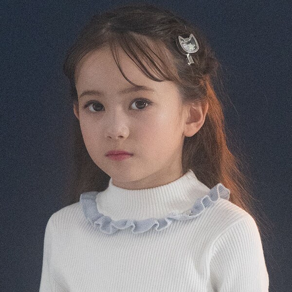 ネコモチーフヘアクリップ