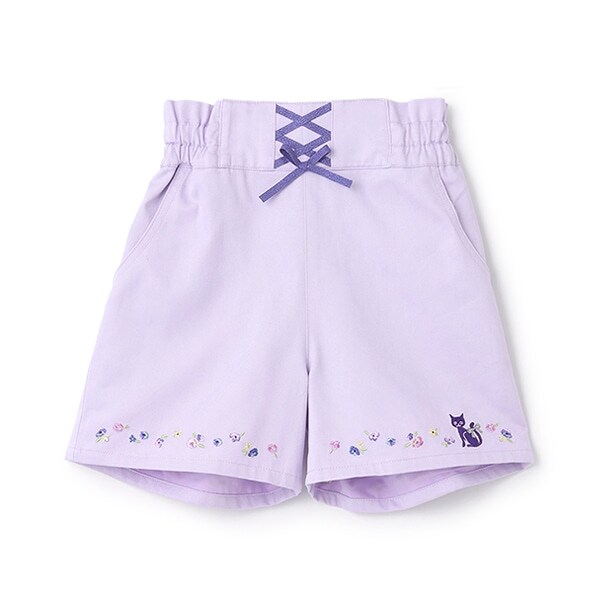 裾ドリーミー刺しゅうショートパンツ