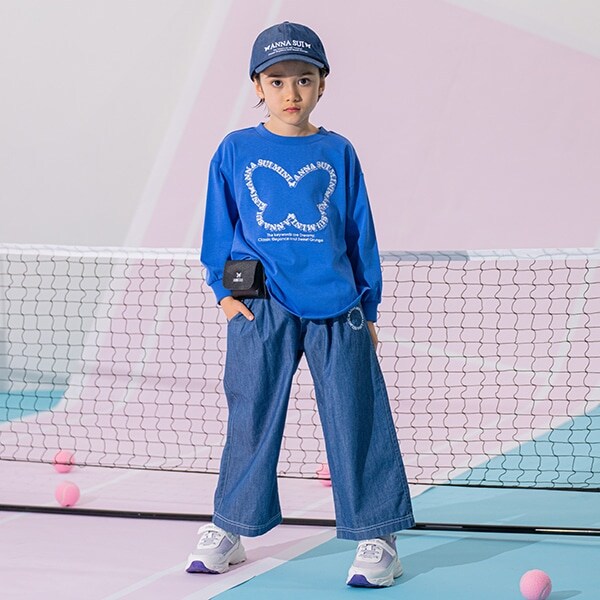 ベルトポーチつきワイドパンツ