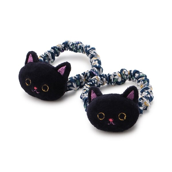 ネコマスコットヘアポニー2個セット