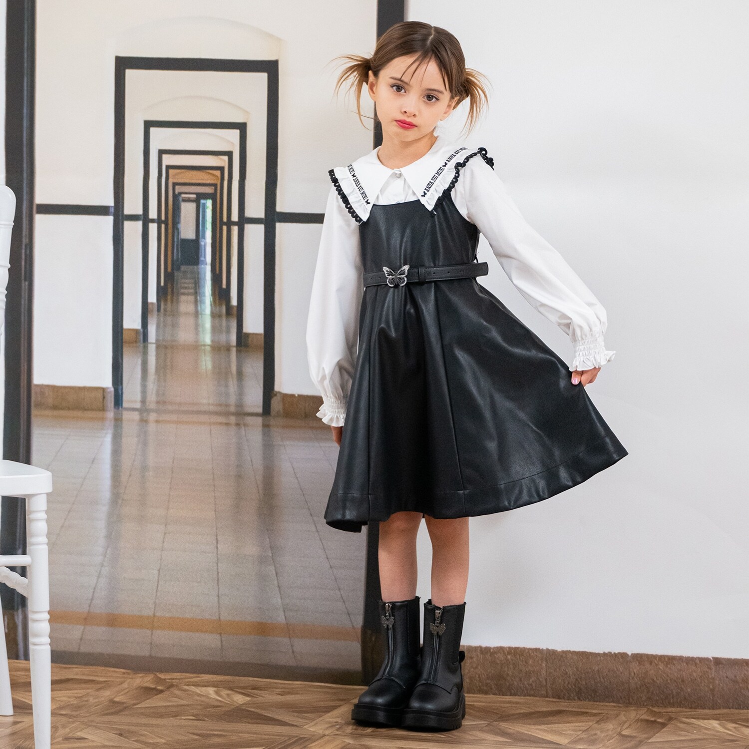 合皮ジャンスカ