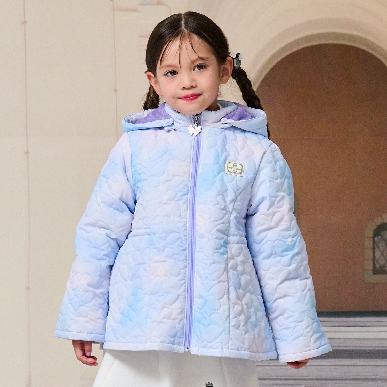 中綿チョウキルティングブルゾン