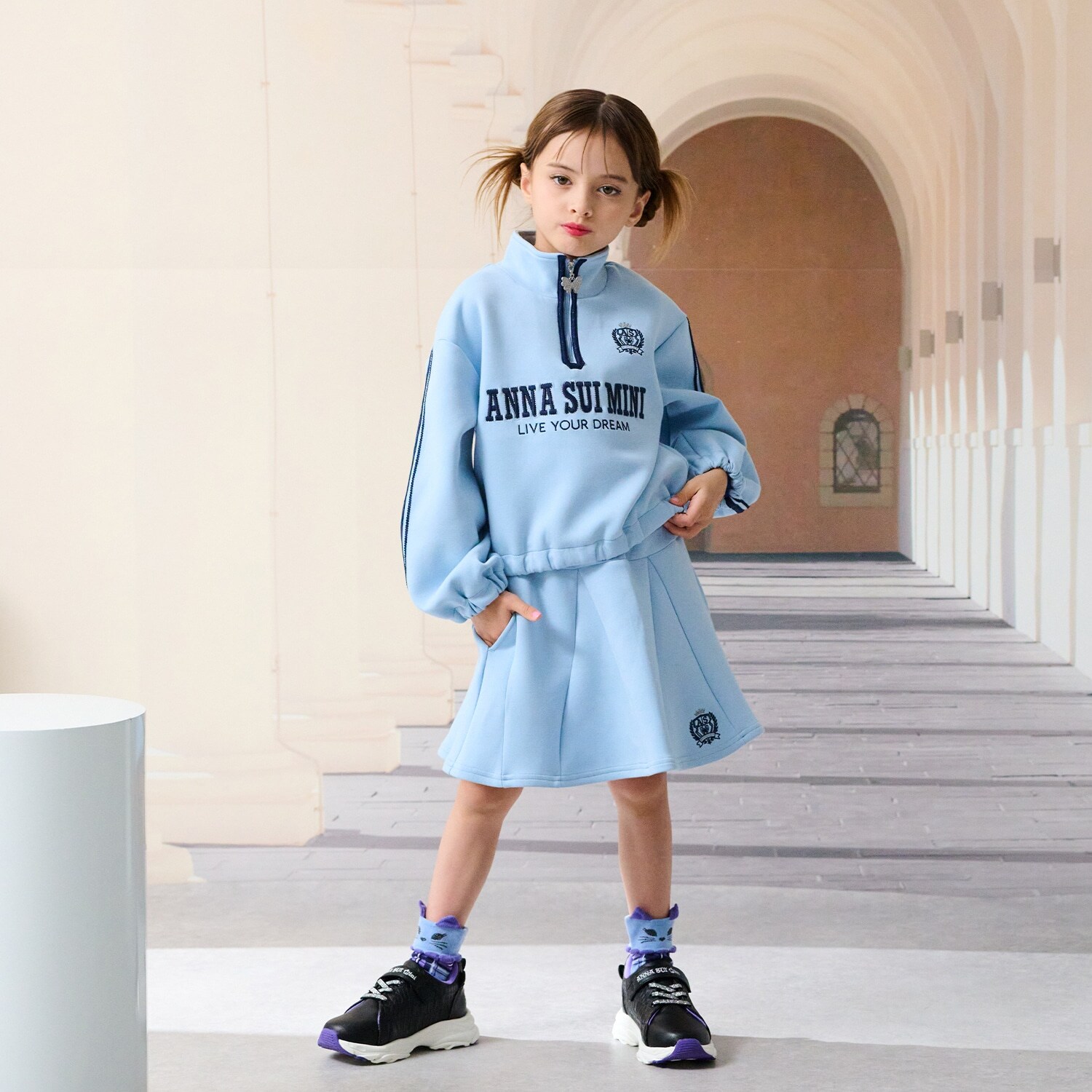 ハーフジップトレーナーセットアップ