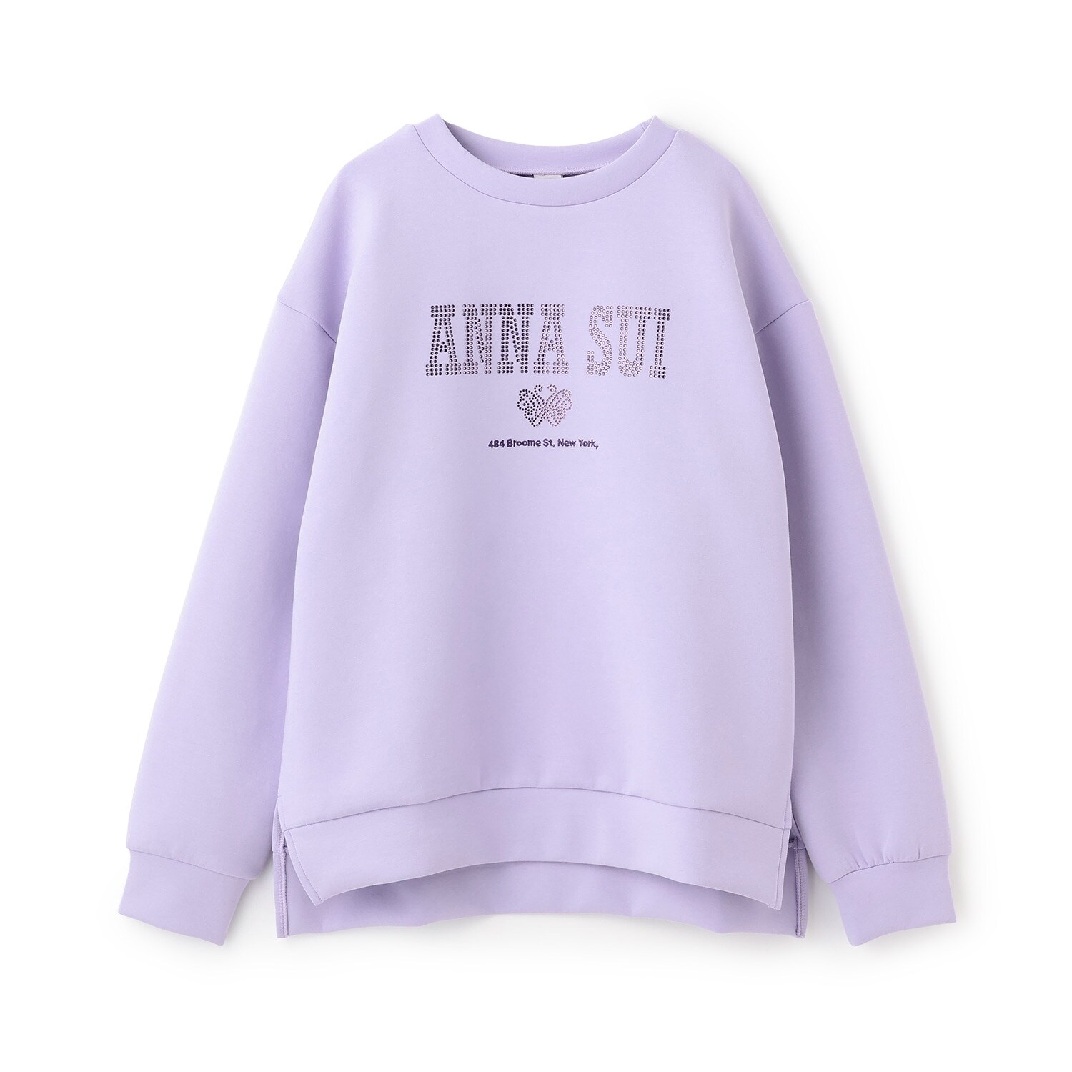 【LADIES】ラインストーンロゴトレーナー