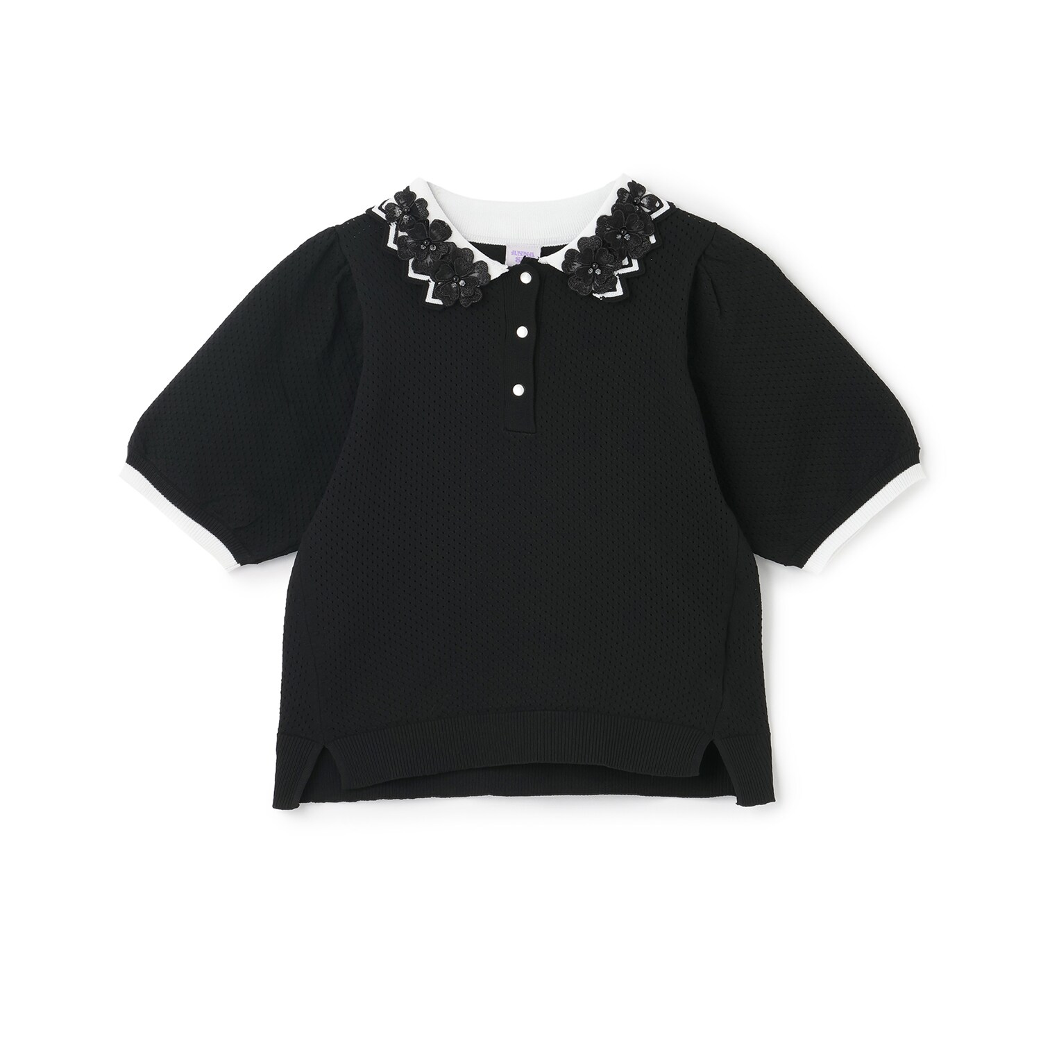 衿映えニットポロシャツ