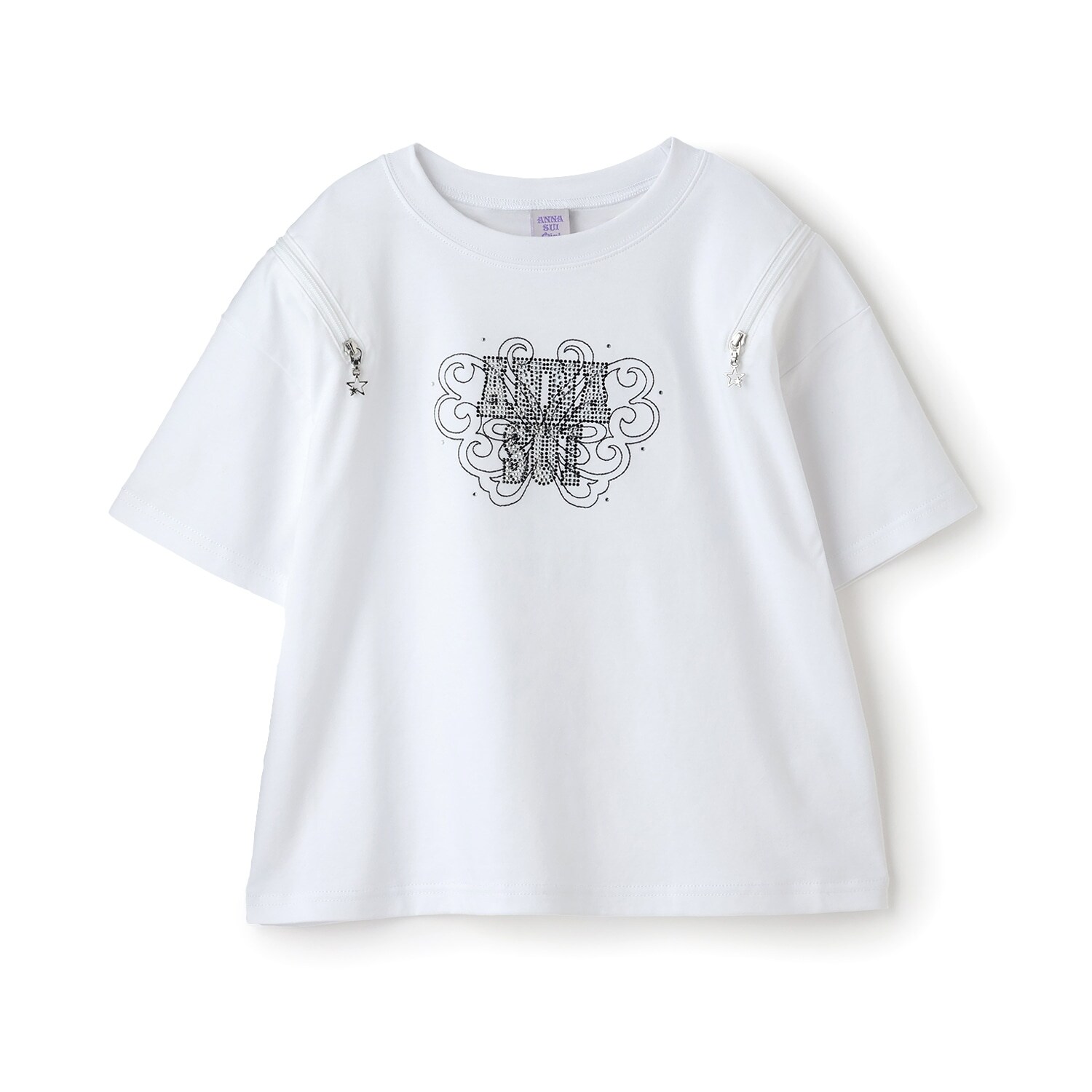 【親子リンク】ラインストーンロゴTシャツ