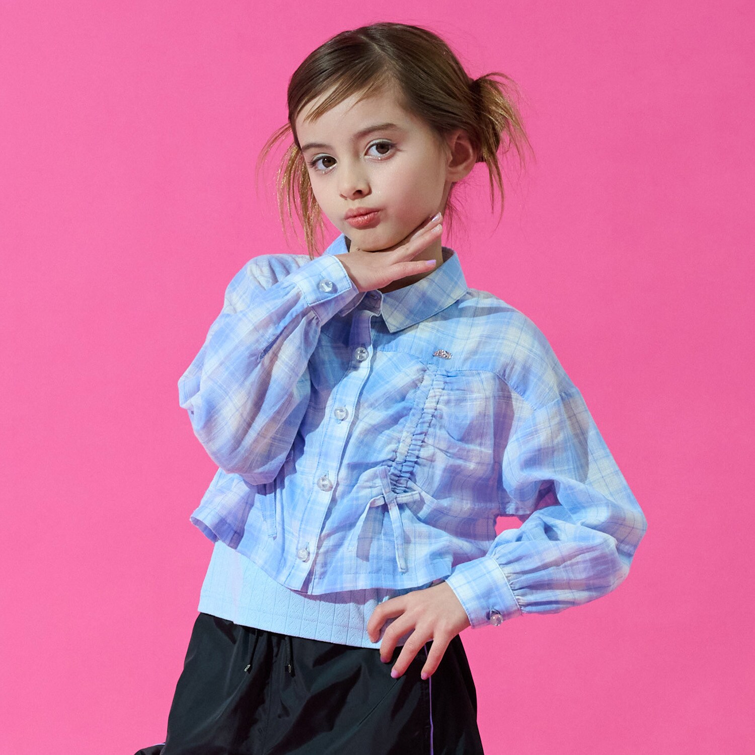 エアリーギャザーシャツ＋キャミ