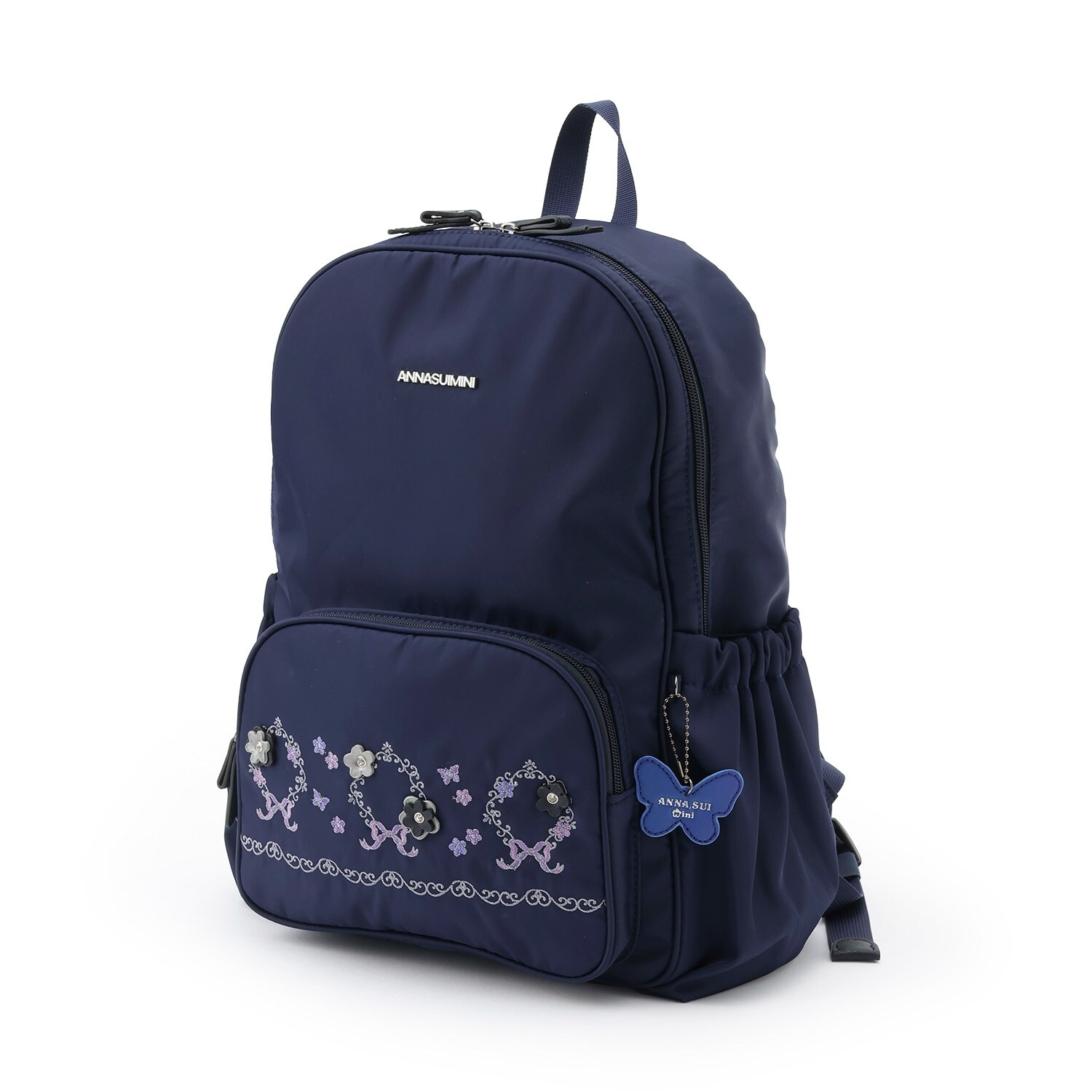 【ceremony】お花リボン刺繍リュック