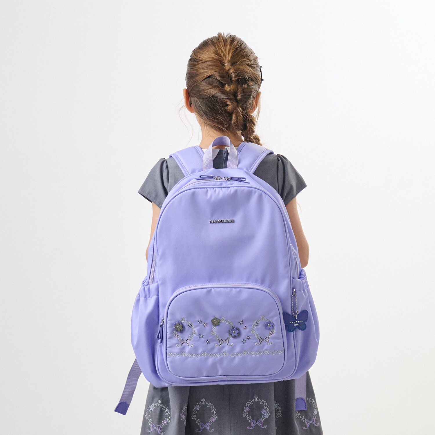 【ceremony】お花リボン刺繍リュック