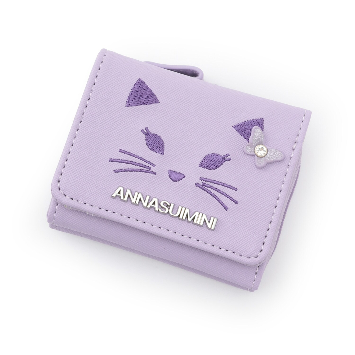 【ceremony】ネコ刺繍財布