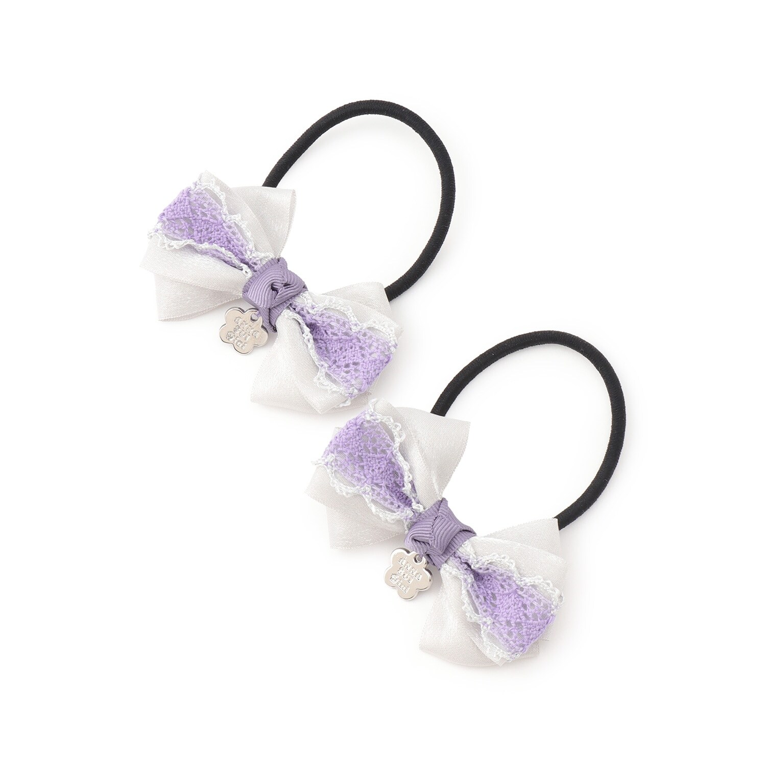 リボンヘアゴム2個セット