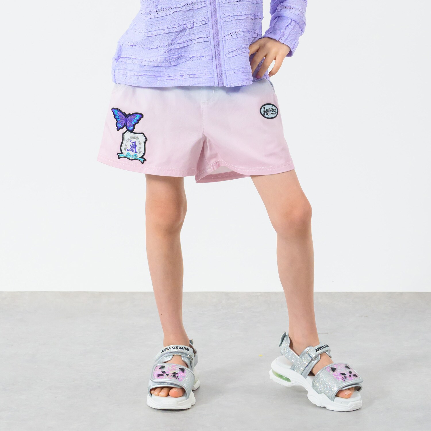グラデーションワッペンショートパンツ
