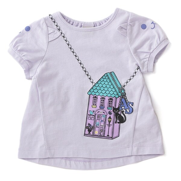 お家バッグネコトロンプルイユTシャツ