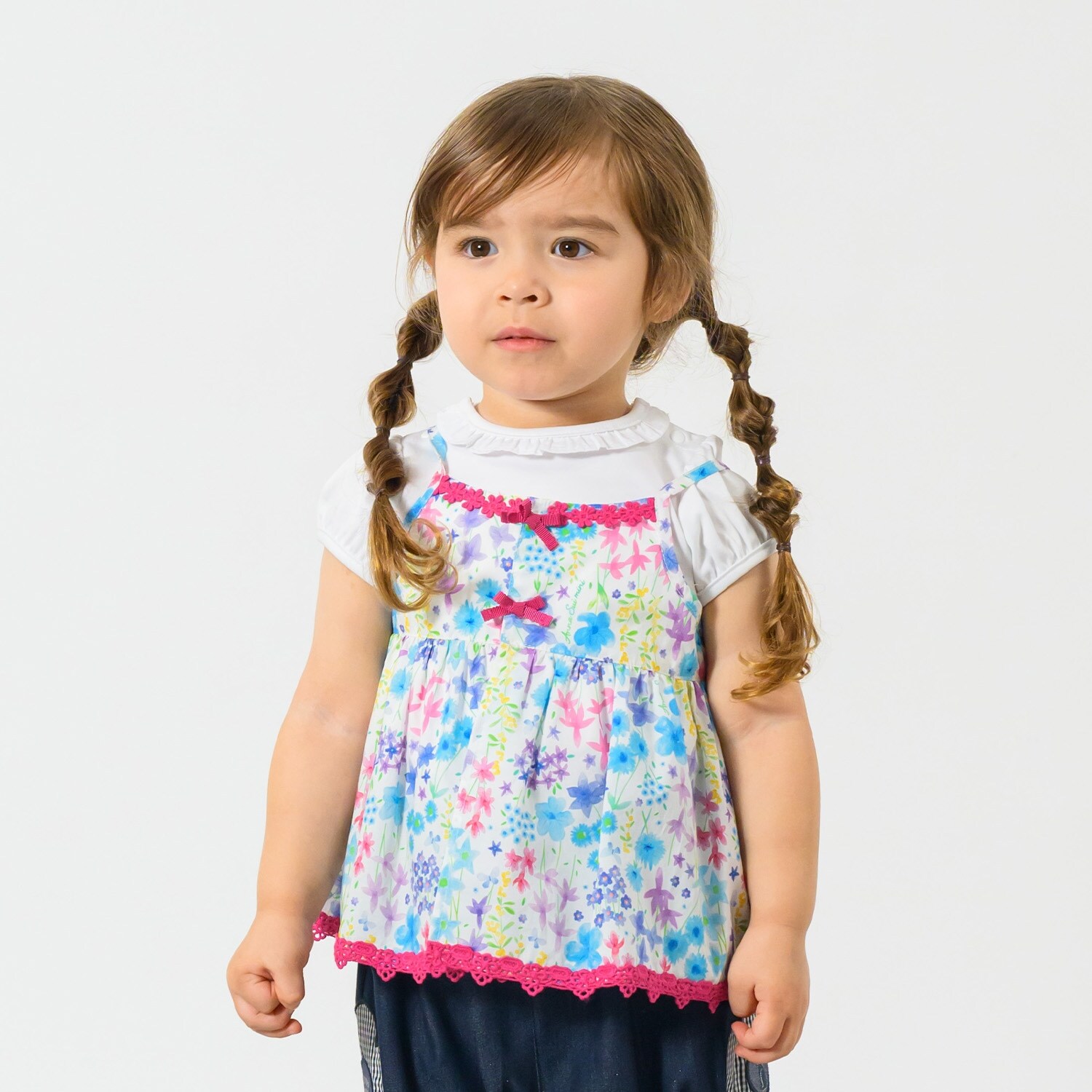 Resort Floral チュニック＋半袖2WAYオール