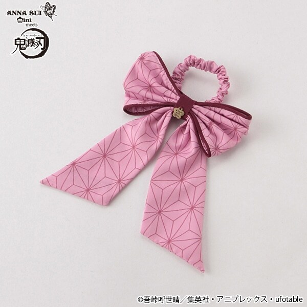 【鬼滅の刃】 着物柄リボンシュシュ