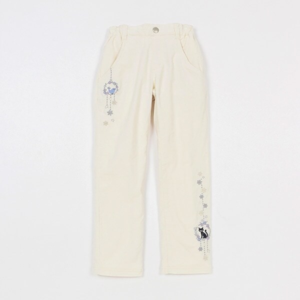 あったかドリーミー刺しゅうロングパンツ