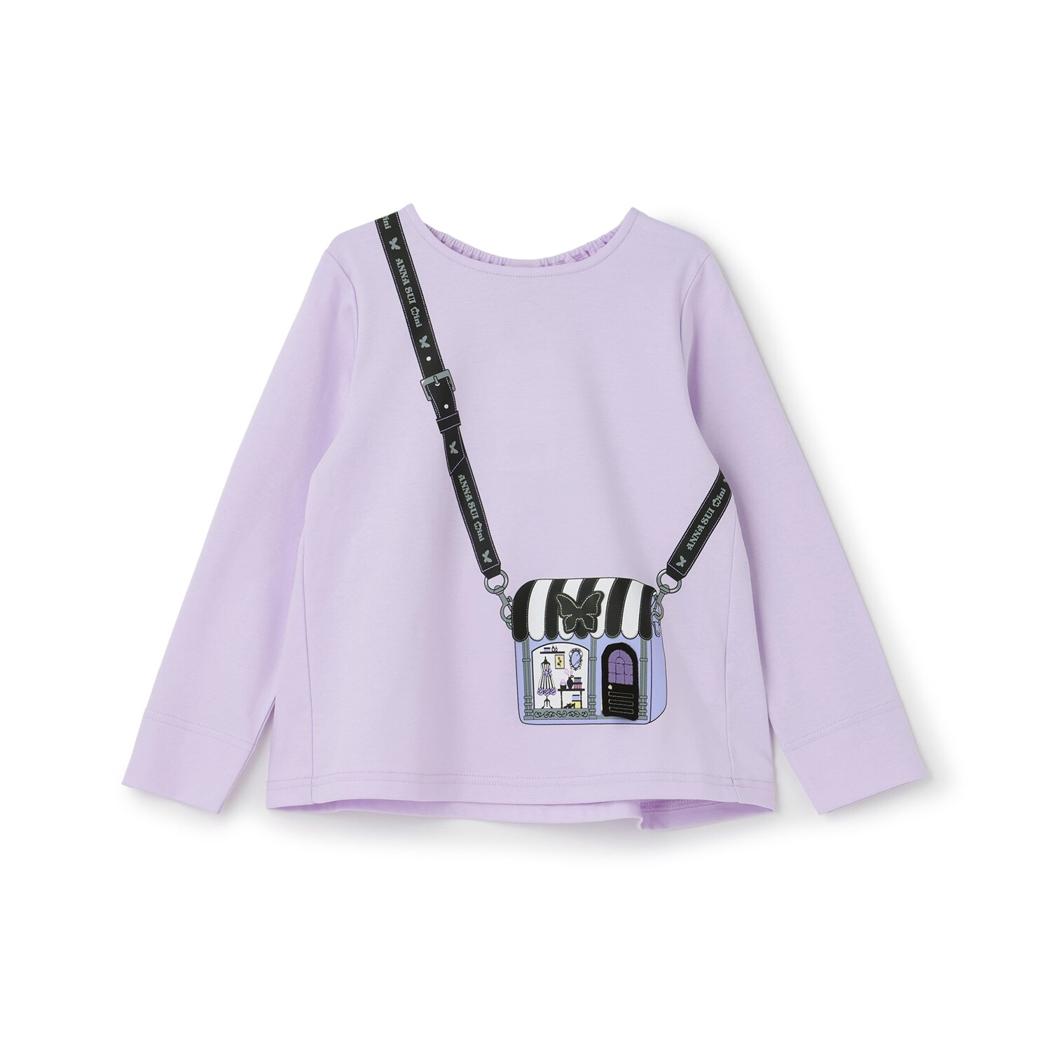 バッグトロンプルイユ長袖Tシャツ