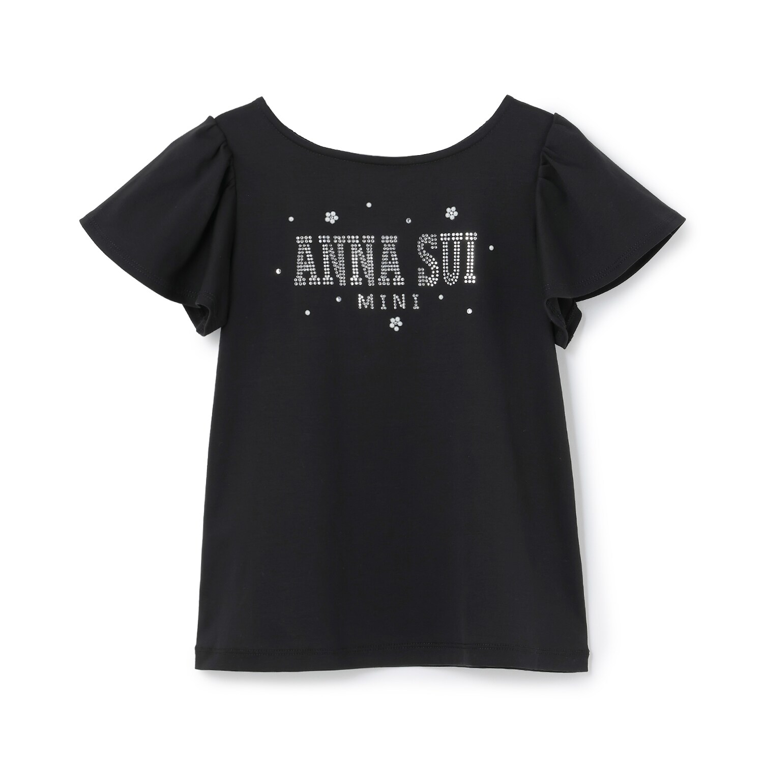 ラインストーンロゴTシャツ