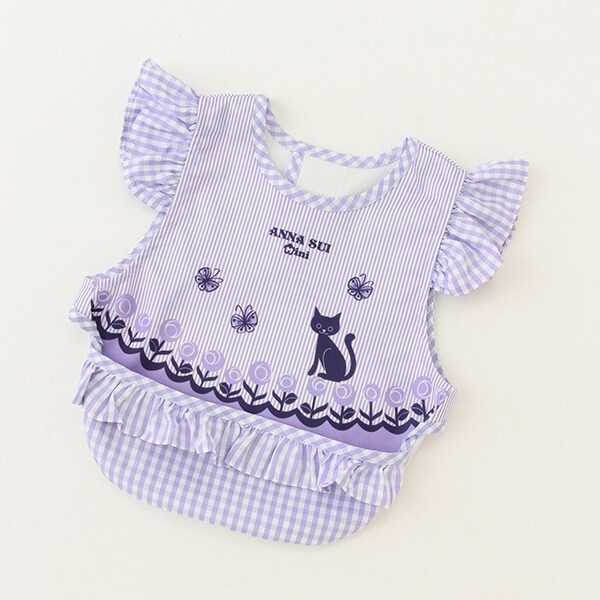 【人気商品再入荷】【直営店で取り扱い無し】ネコストライプお食事スタイ