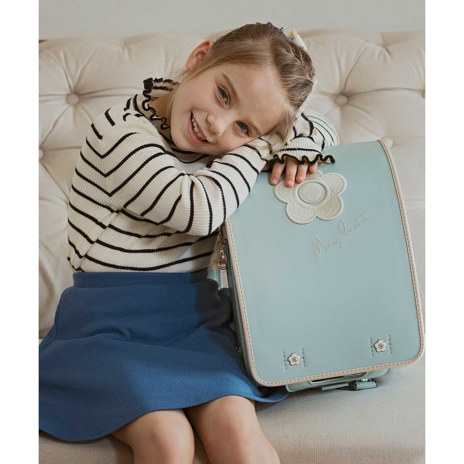 【MARY QUANT(マリークヮント)】エンブロイダリ―デイジーランドセル