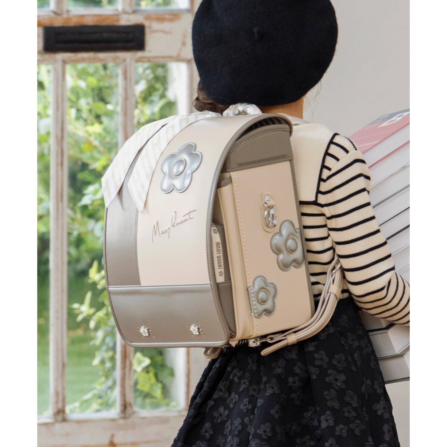 【MARY QUANT(マリークヮント)】デイジーストライプランドセル