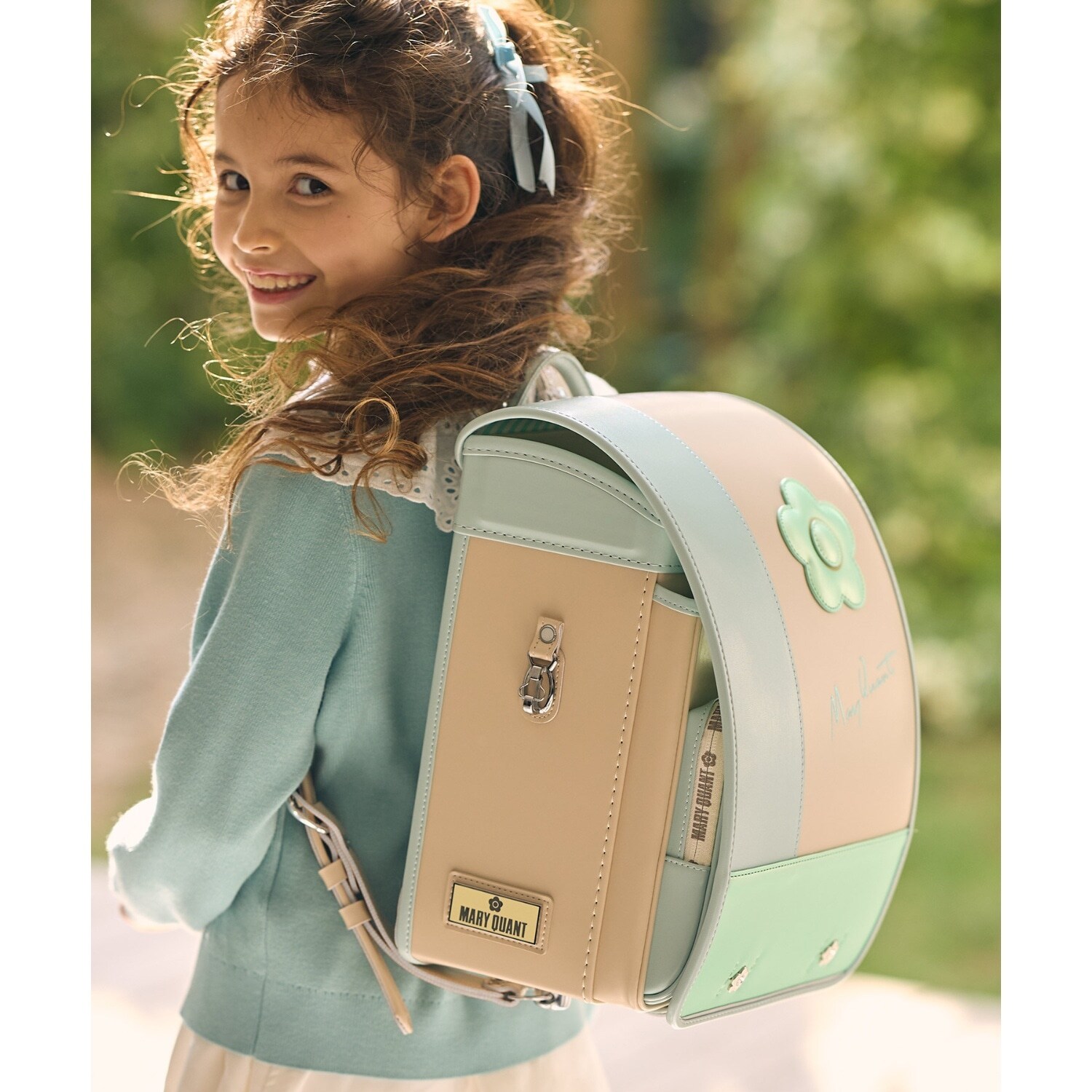 【MARY QUANT(マリークヮント)】デイジーストライプランドセル