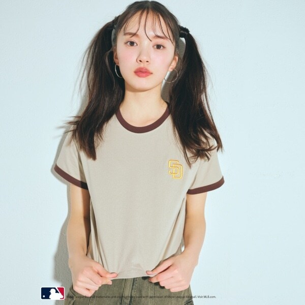 【LTXC】【MLB】【吸水速乾/さらさら】【綿100％】クロップドT