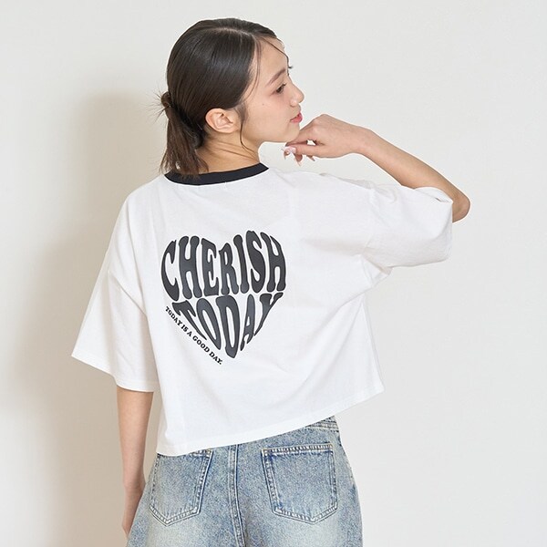 【LTXC】【GOODPRICE】【綿100％】ハートリンガーTシャツ