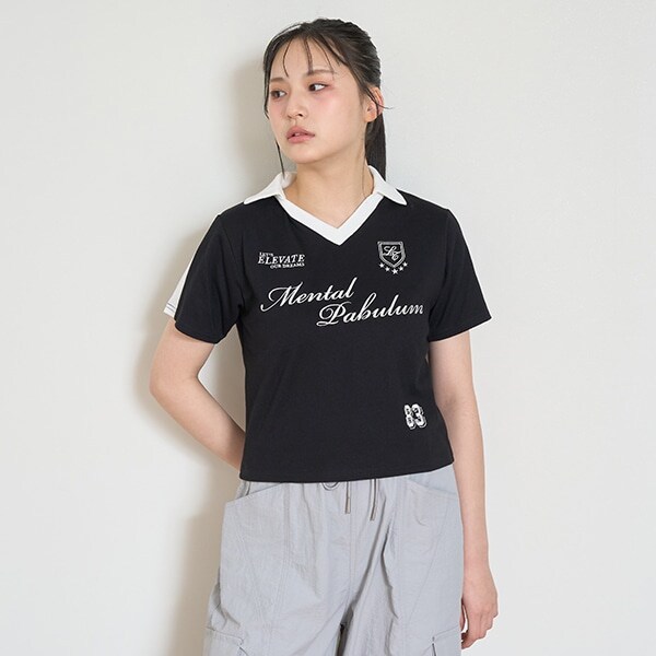 【LTXC】【吸水速乾/さらさら】スキッパーゲームT