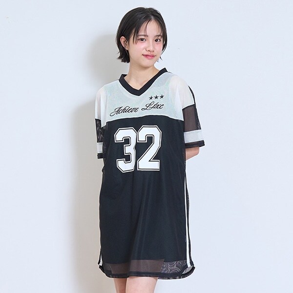 【LTXC】【接触冷感/ひんやり】インナーつきメッシュワンピ