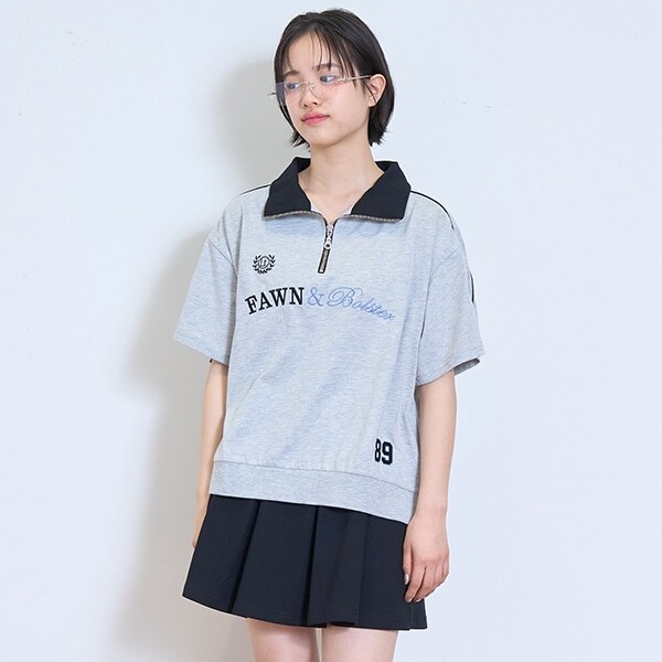 【LTXC】【接触冷感/ひんやり】ハーフジップセットアップ