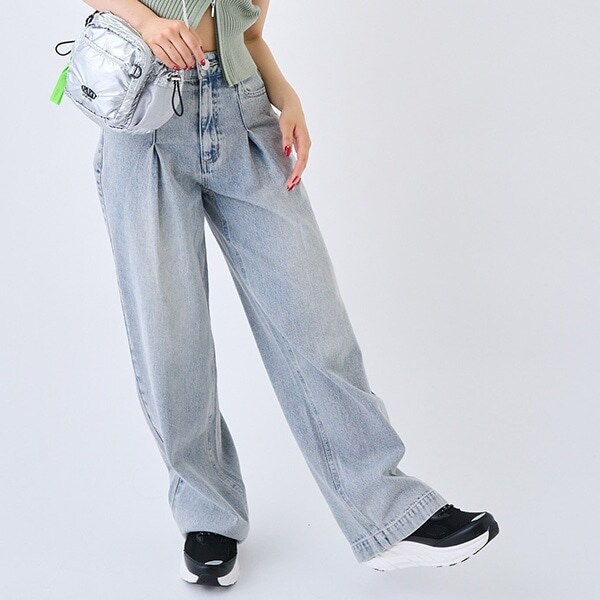 【LTXC】タックワイドデニムパンツ