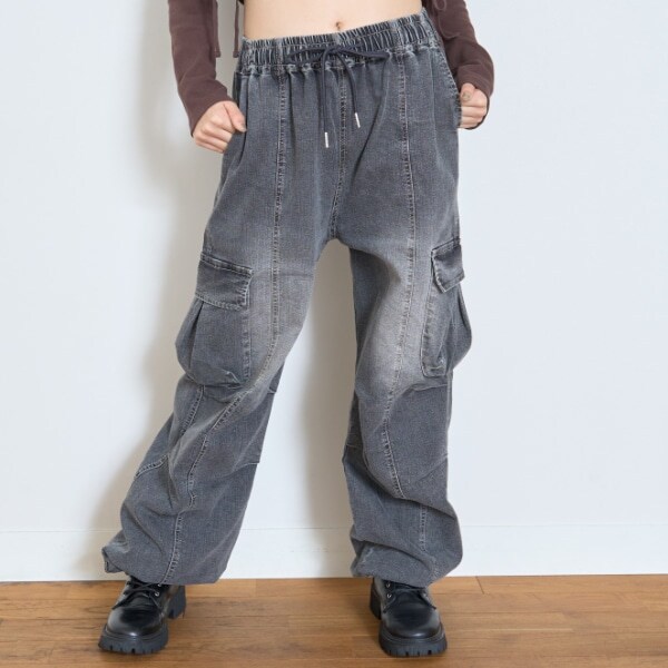 【LTXC】【速乾】【ストレッチ】デニムカーゴパンツ