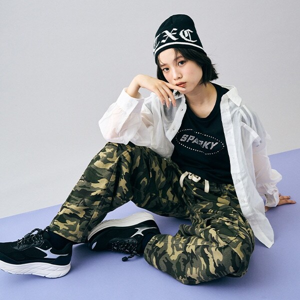 【LTXC】カモフラ柄カーゴパンツ