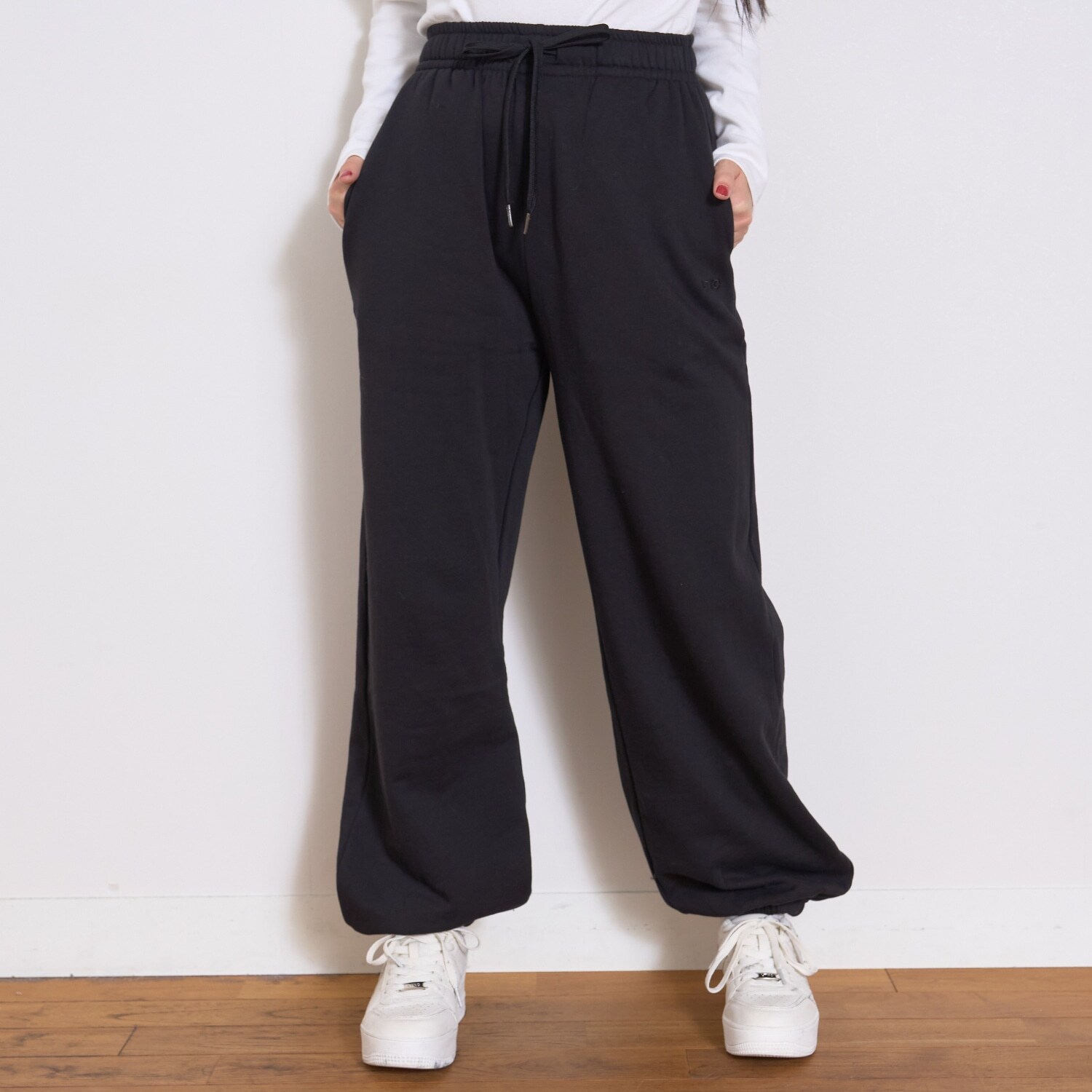 【裏起毛】綿100％スウェットジョガーパンツ
