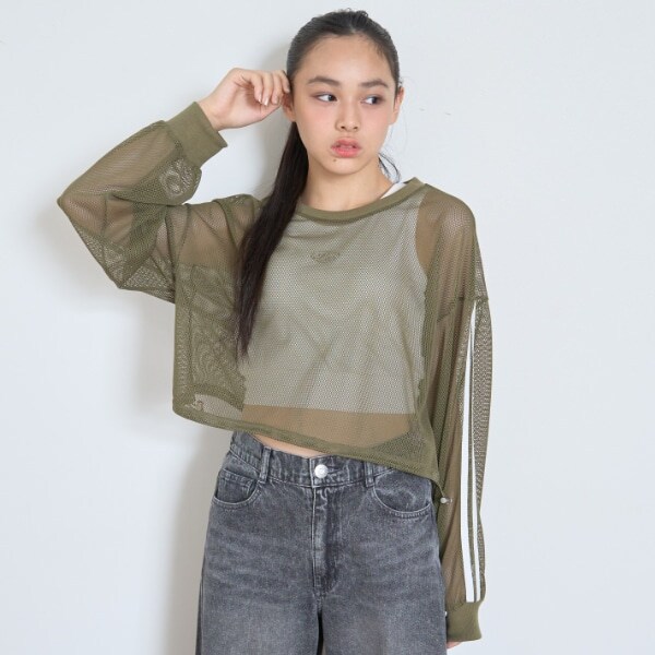 【LTXC】インナーつきメッシュTシャツ