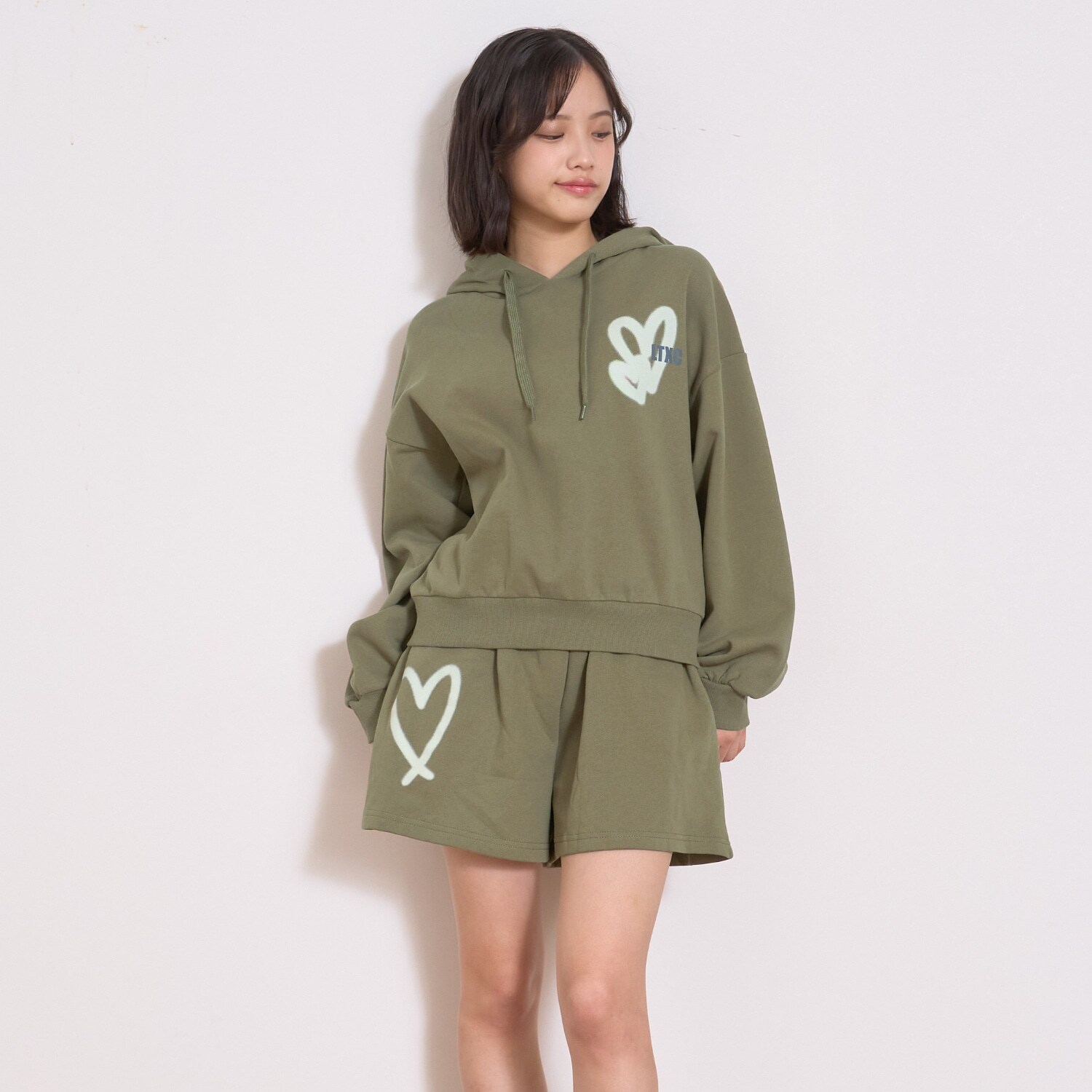 【LTXC】【綿100％】裏起毛バックスプレーセットアップ