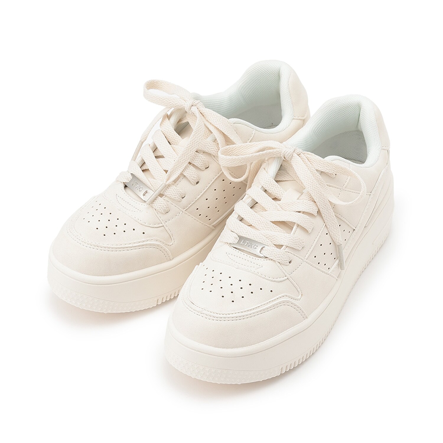 【LTXC】【軽量】厚底コートスニーカー