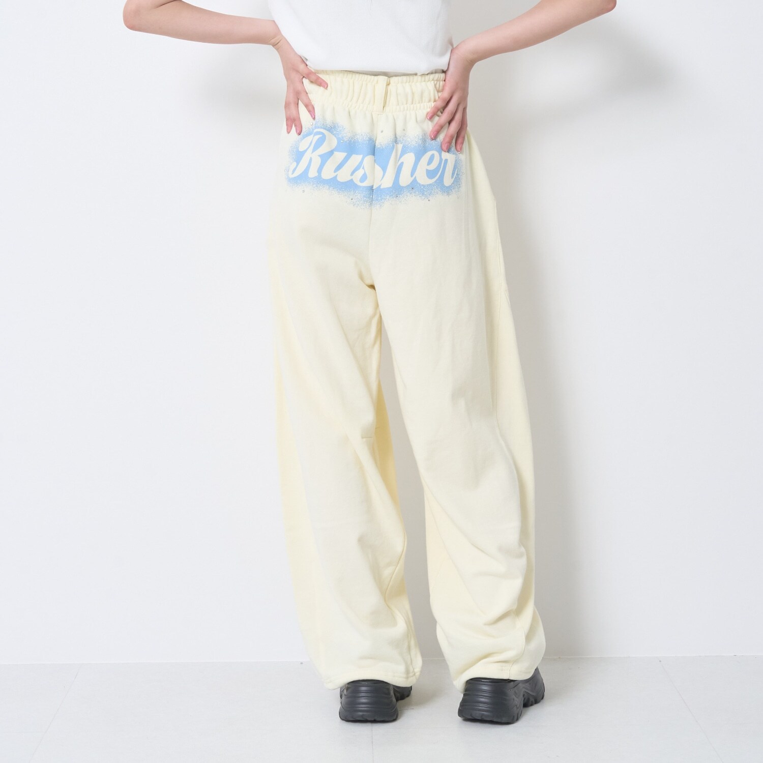 【LTXC/綿100%】\nバックロゴカーブスウェットパンツ