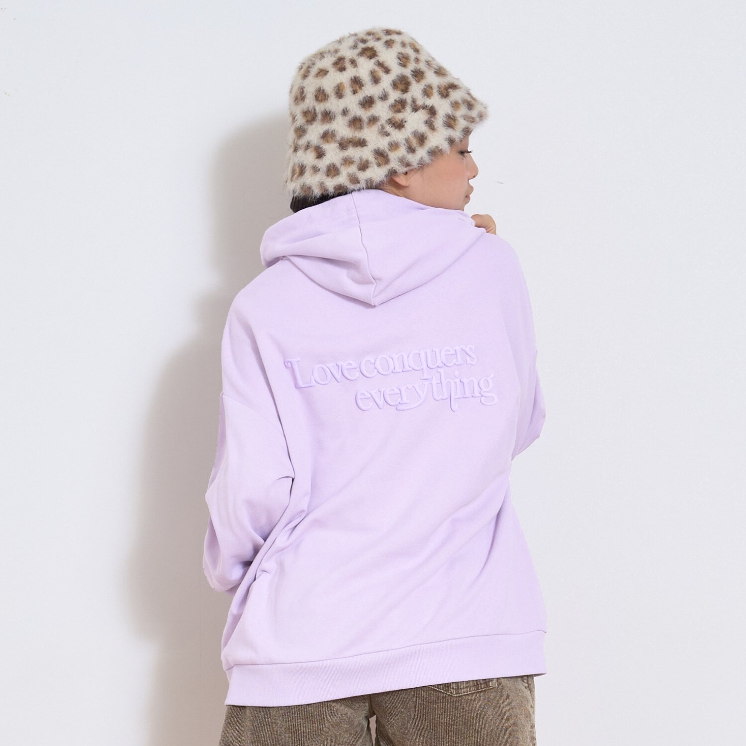 【秒かわトップス】【LTXC】ロゴ発泡パーカ