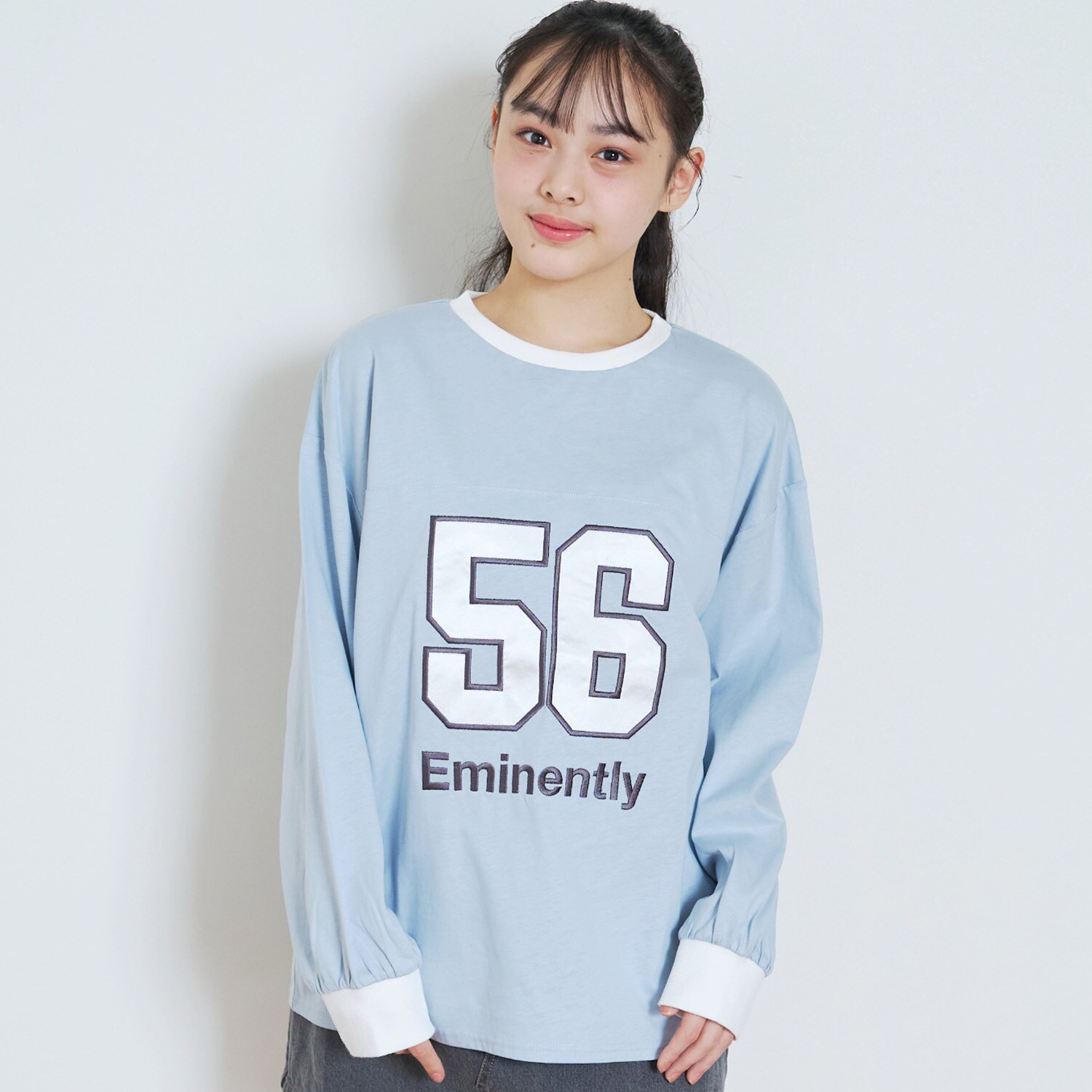 【LTXC/綿100%】ナンバーアップリ長袖T