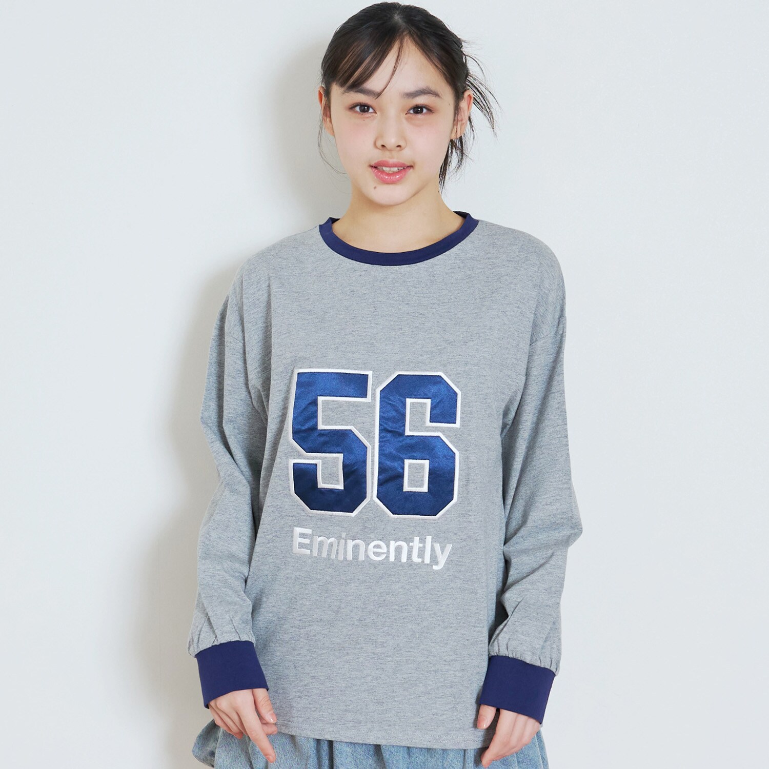 【LTXC/綿100%】ナンバーアップリ長袖T