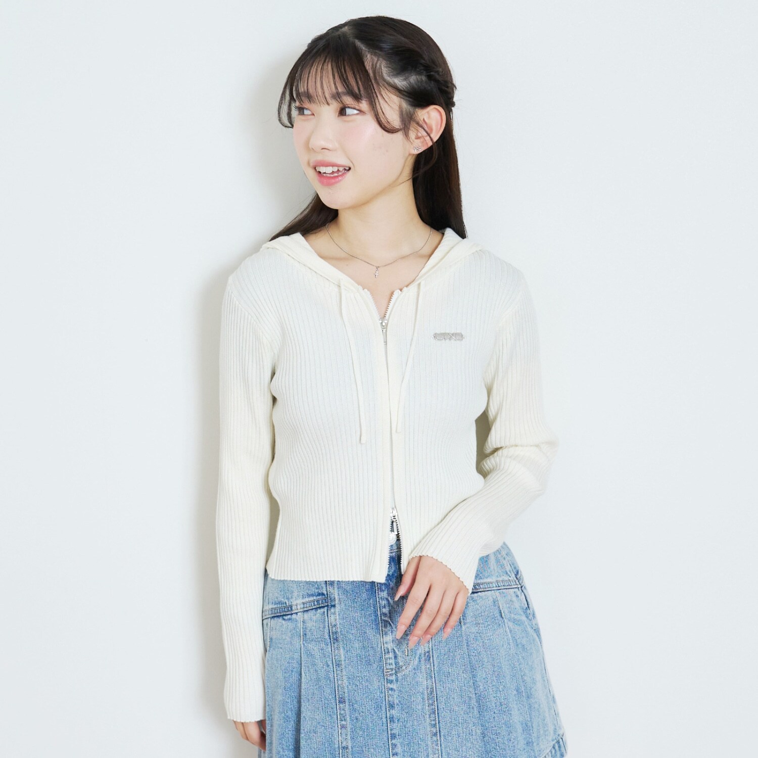 【LTXC】【アラエル】リブZIPパーカー