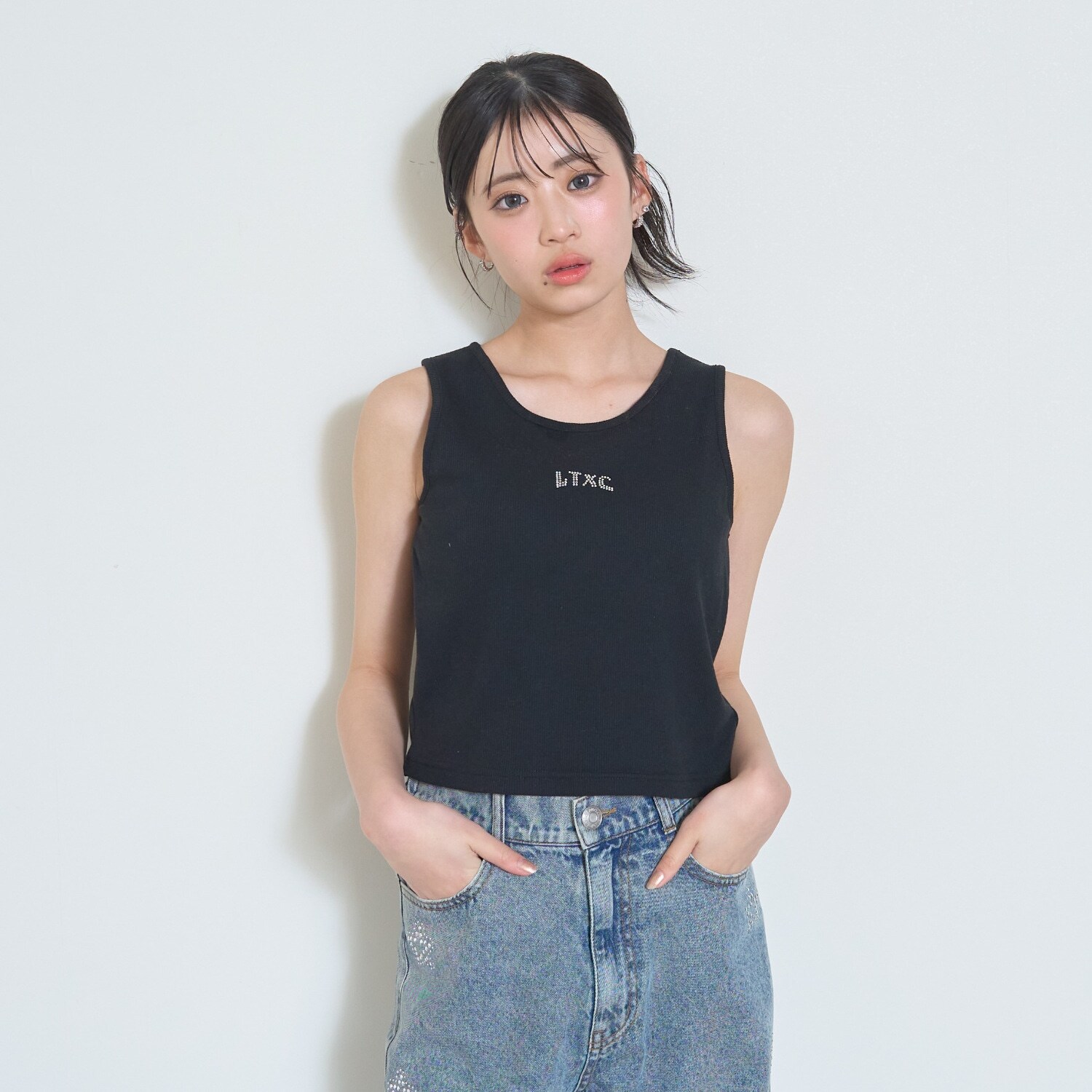 【LTXC/吸水速乾】カップつき柄アソートタンク