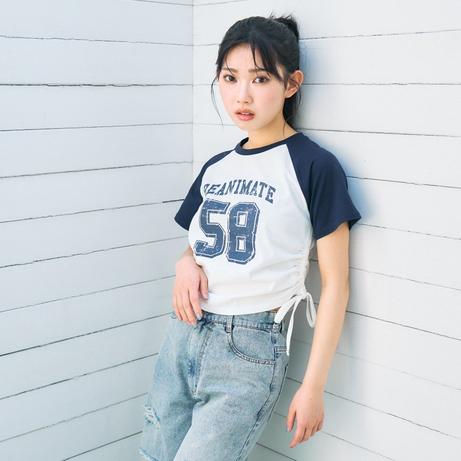 【LTXC/綿100%】ドロストナンバーラグラン半T