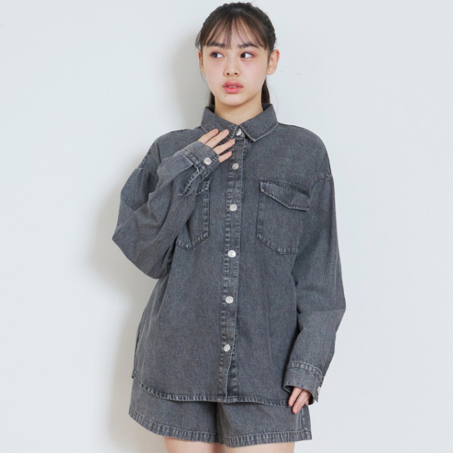 【LTXC】デニムシャツセットアップ