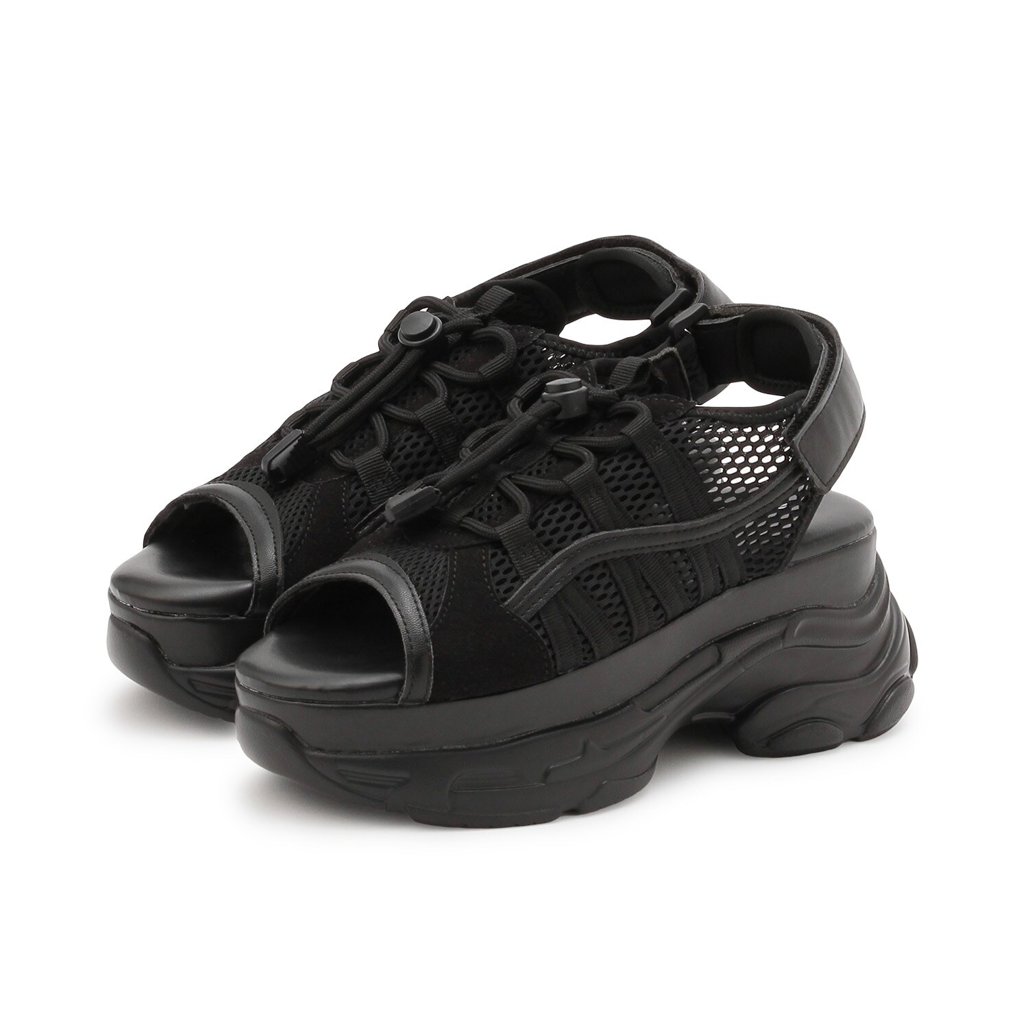 【LTXC】ドローコード厚底サンダル